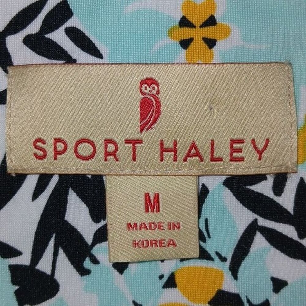 Sport Haley Pastel Blue Floral Sleeveless Polo - Picture 6 of 6
